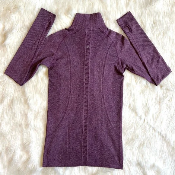 Lululemon 🍋Light Purple Half Zip Pullover size 6 - Picture 4 of 12